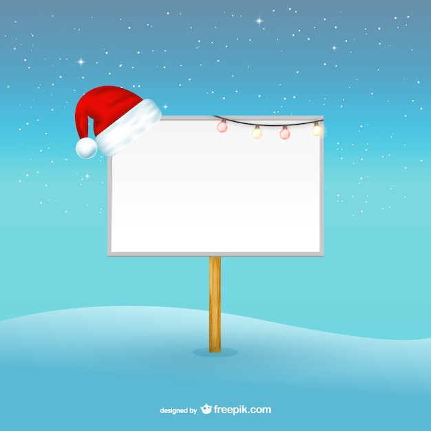 Kerst billboard template