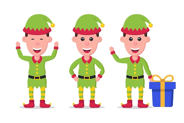 Gratis vector kerst elf