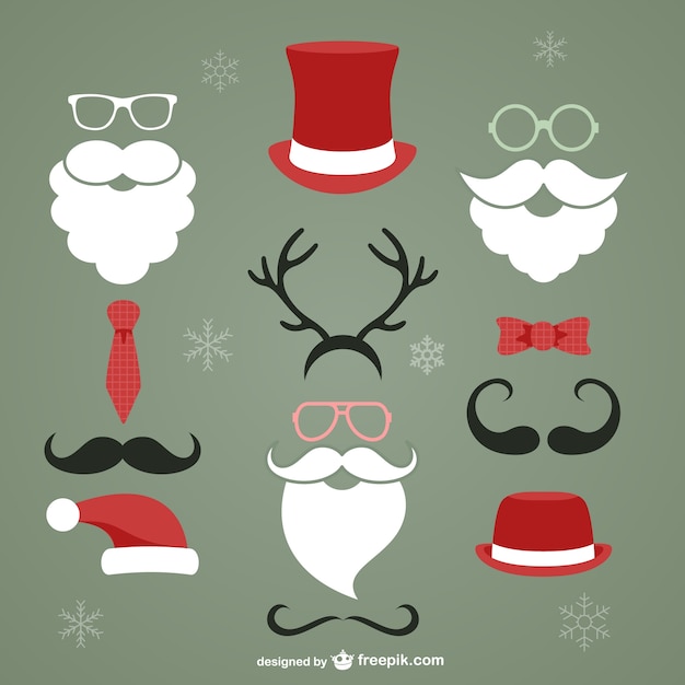 Gratis vector kerst hipster elementen