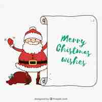 Gratis vector kerst karakter met letter