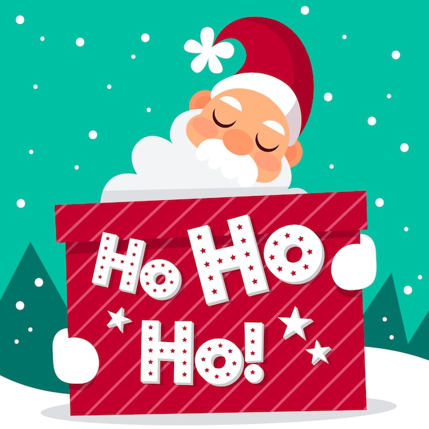 Gratis vector kerst karakter met letters