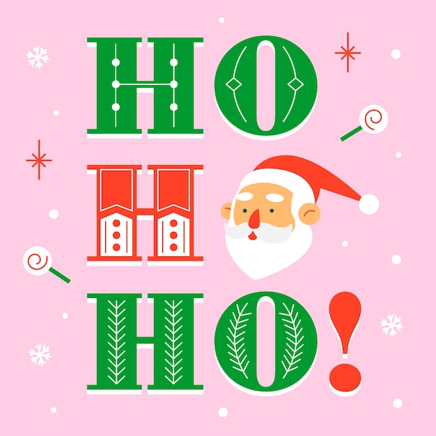 Gratis vector kerst karakter met letters