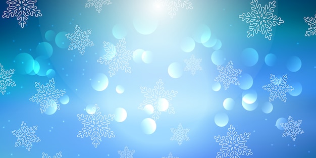 Kerst sneeuwvlok banner