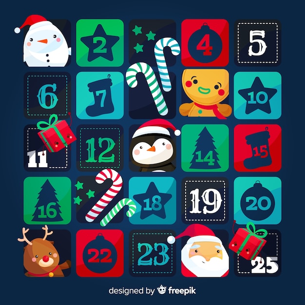 Kerst tekens adventskalender