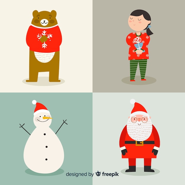 Gratis vector kerst tekens collectie