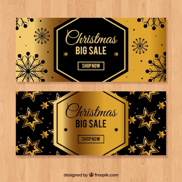 Kerst verkoop banners