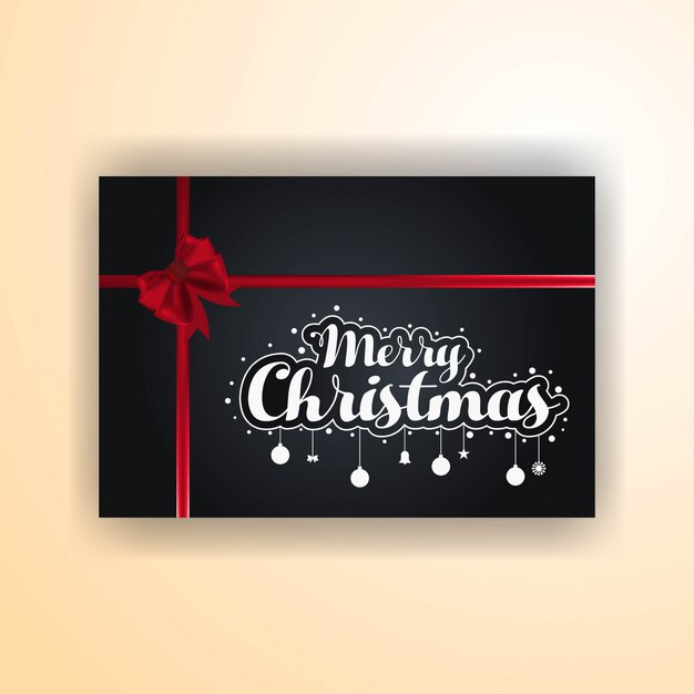 Kerstbanner met elegante decoratie