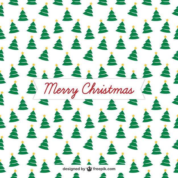 Gratis vector kerstbomen patroon