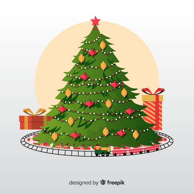 Gratis vector kerstboom