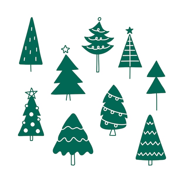 Gratis vector kerstboom