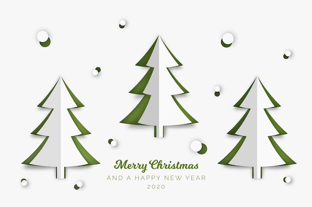 Gratis vector kerstboomconcept in document stijl