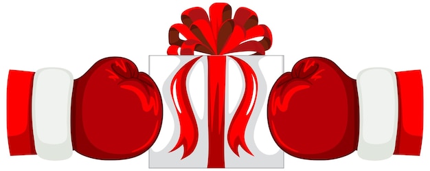 Gratis vector kerstcadeau dozen concept vector