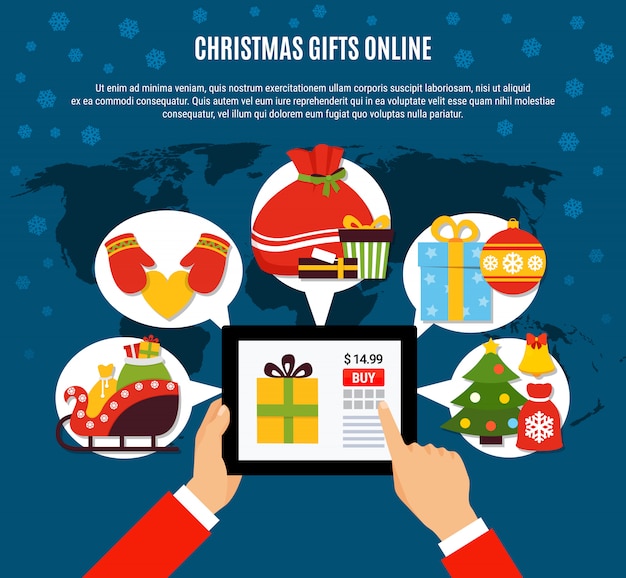 Kerstcadeaus online sjabloon kopen