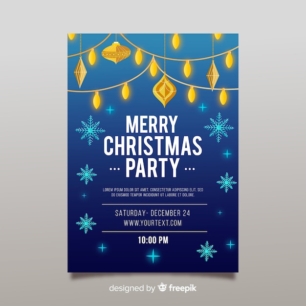 Kerstfeest flyer