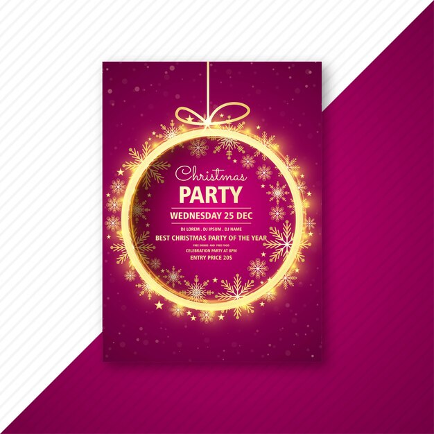 Kerstfeest folder sjabloon kaart brochure