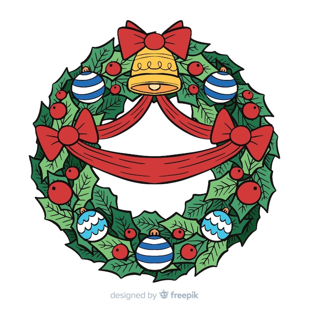 Gratis vector kerstkrans