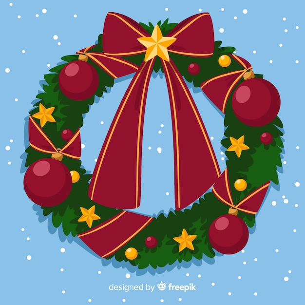 Gratis vector kerstkrans