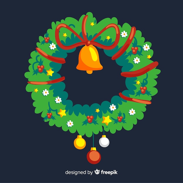 Gratis vector kerstkrans