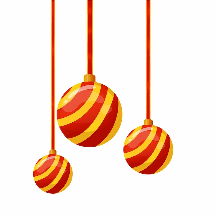 Gratis Vector kerstlamp vector illustratie icoon kleurrijk