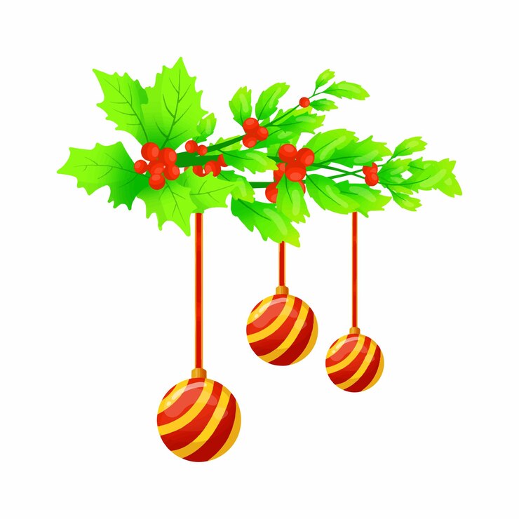 Gratis Vector kerstlamp vector illustratie icoon kleurrijk