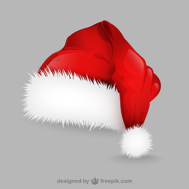 Gratis vector kerstman hoed illustratie