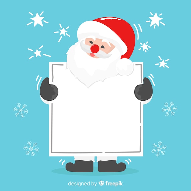 Gratis vector kerstmis achtergrond verborgen santa