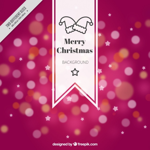 Gratis vector kerstmis bokeh onscherpe achtergrond