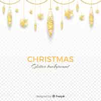 Gratis vector kerstmis glitter achtergrond