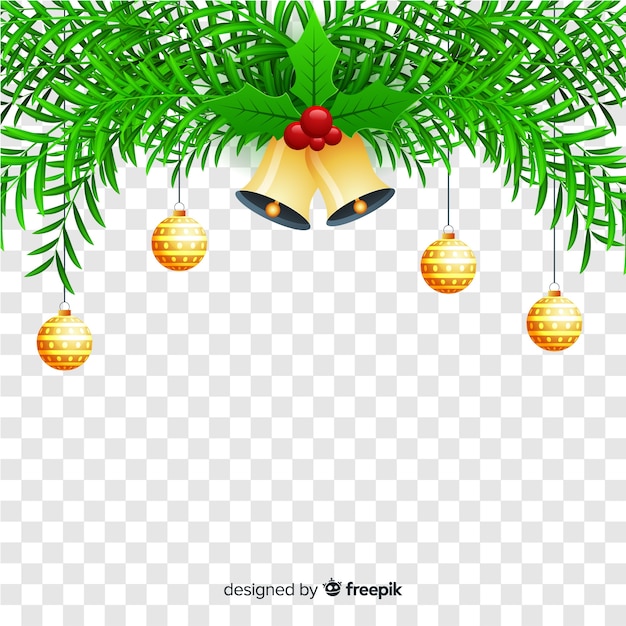 Gratis vector kerstmis op transparante achtergrond