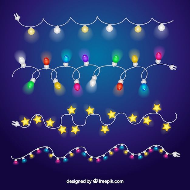 Kerstverlichting van verschillende types