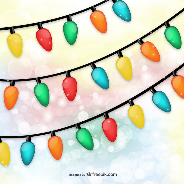 Gratis vector kerstverlichting zijt vrij