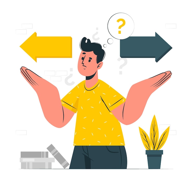 Gratis Vector keuze concept illustratie
