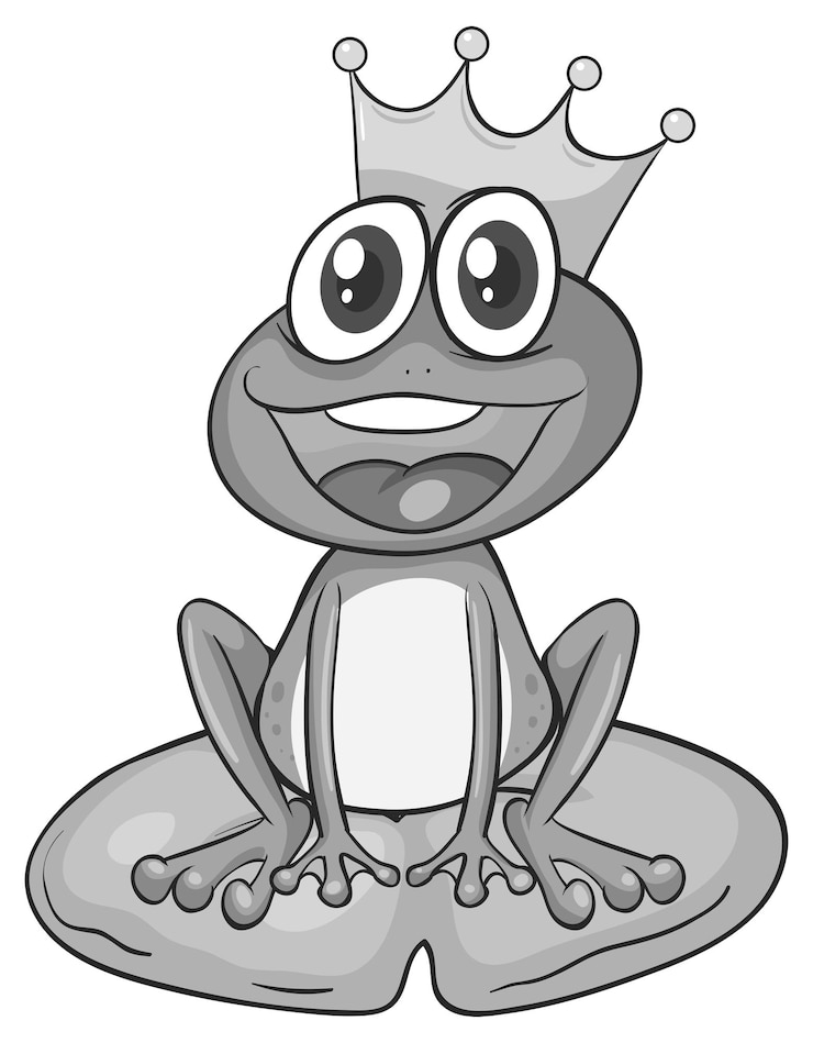 Gratis Vector kikker prins