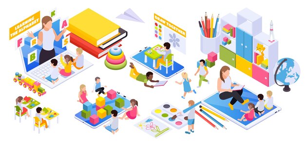 Kind ontwikkeling illustratie