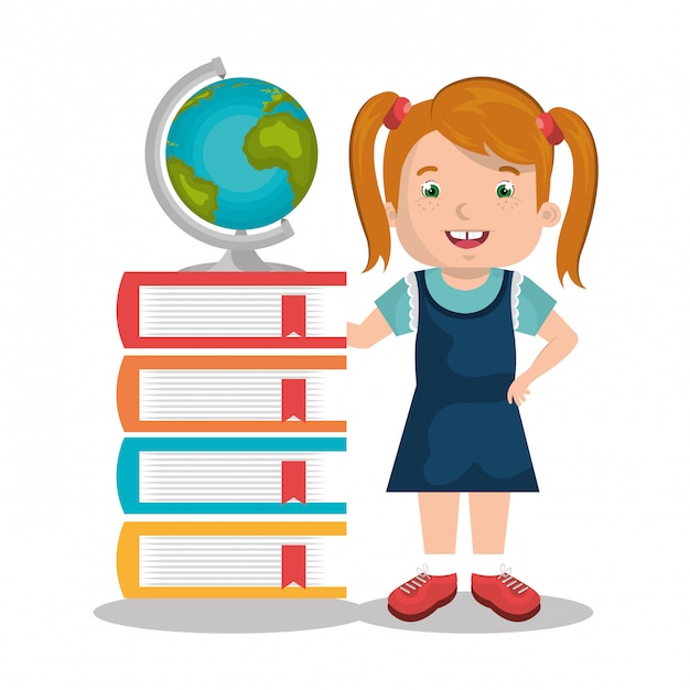 Gratis vector kinderen studeren