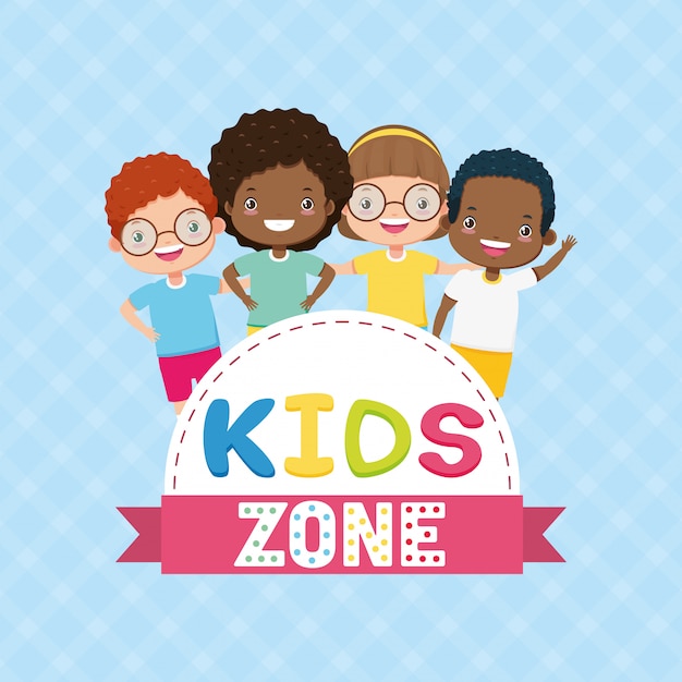 Kinderen zone achtergrond