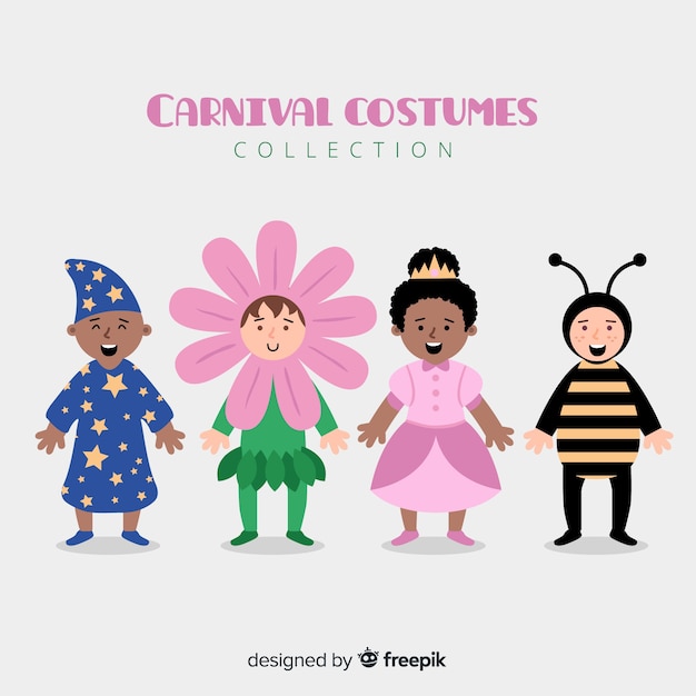 Gratis vector kinderverzameling carnival