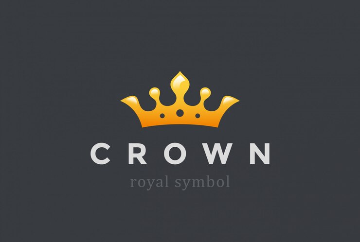 Gratis Vector king crown logo icoon.