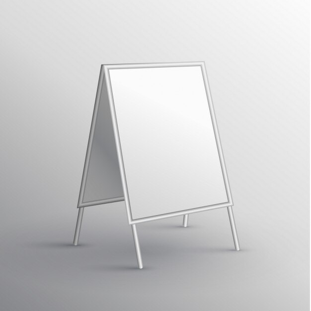klant stopper presentatie banner mockup