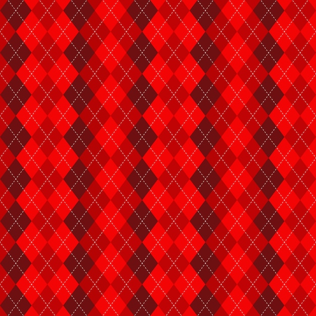 Gratis vector klassiek argyle-patroon met plat ontwerp