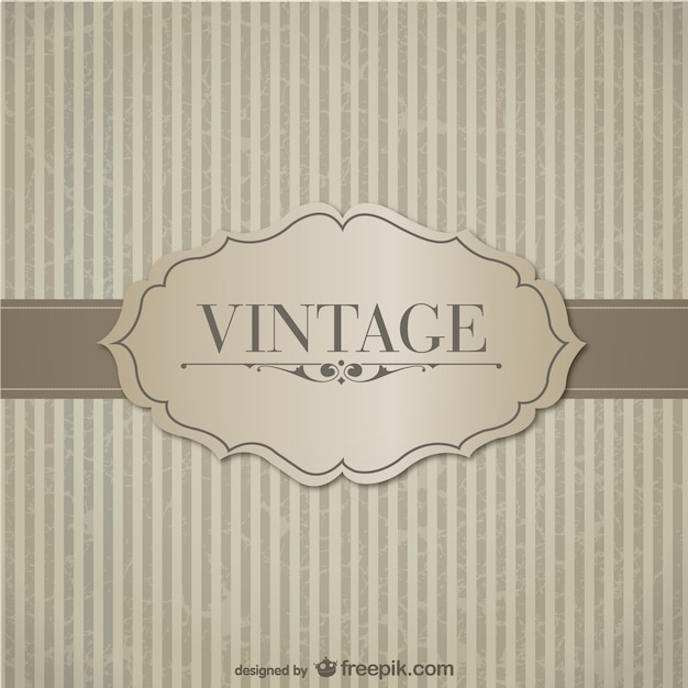 Gratis vector klassieke retro label vector materiaal