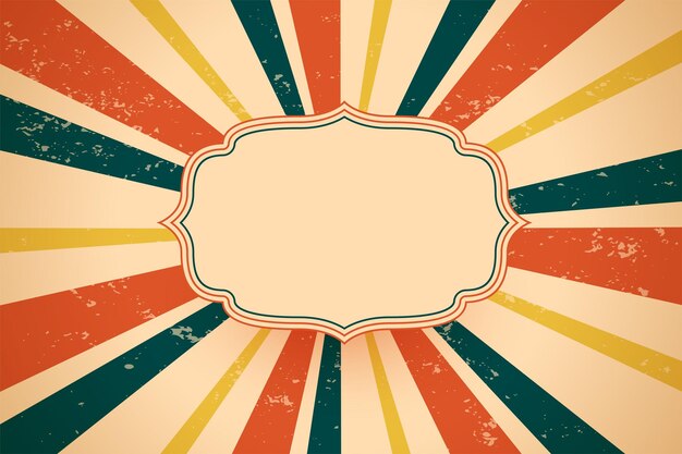 Klassieke retro sunburst stralen achtergrond