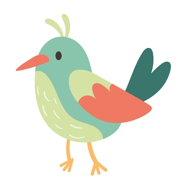 Gratis vector kleine blauwe vogel