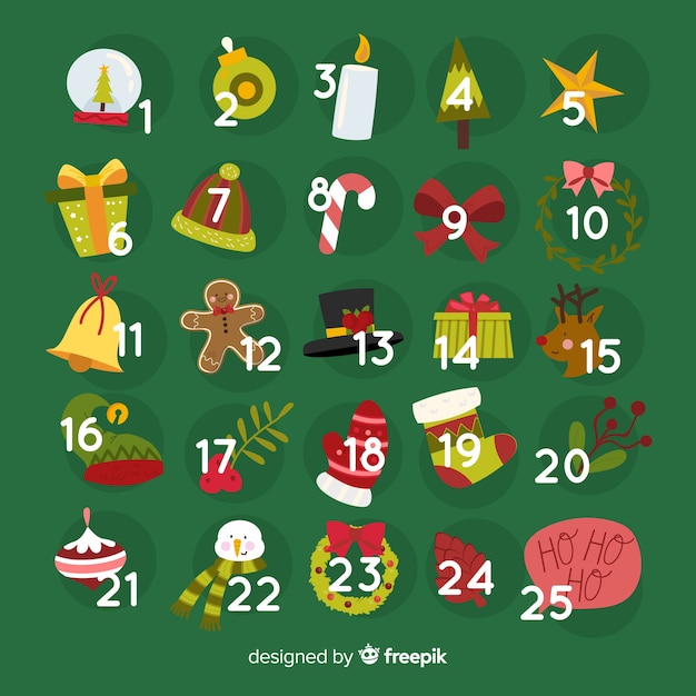 Kleine elementen adventkalender