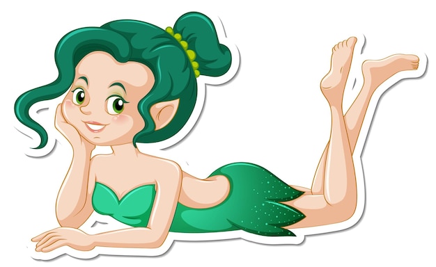 Kleine engel stripfiguur sticker