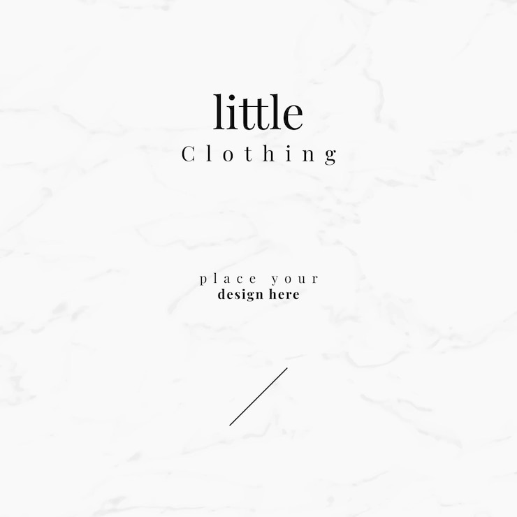 Gratis Vector kleine kleding sjabloonontwerp eps typografie