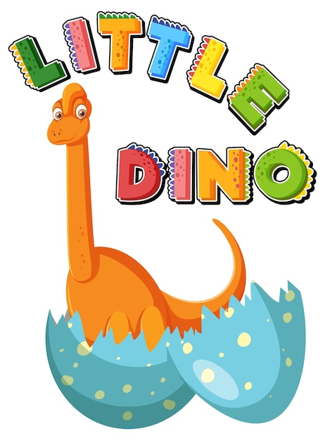 Gratis vector kleine schattige diplodocus dinosaurus stripfiguur