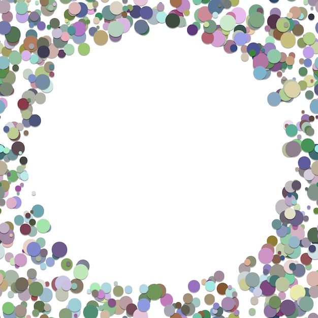Kleur willekeurige stip achtergrond - trendy vector illustratie van kleurrijke cirkels met schaduw effecten