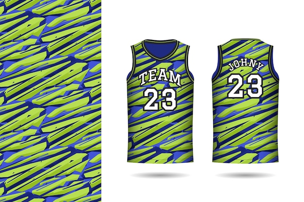 Gratis vector kleurovergang basketbal jersey patroon