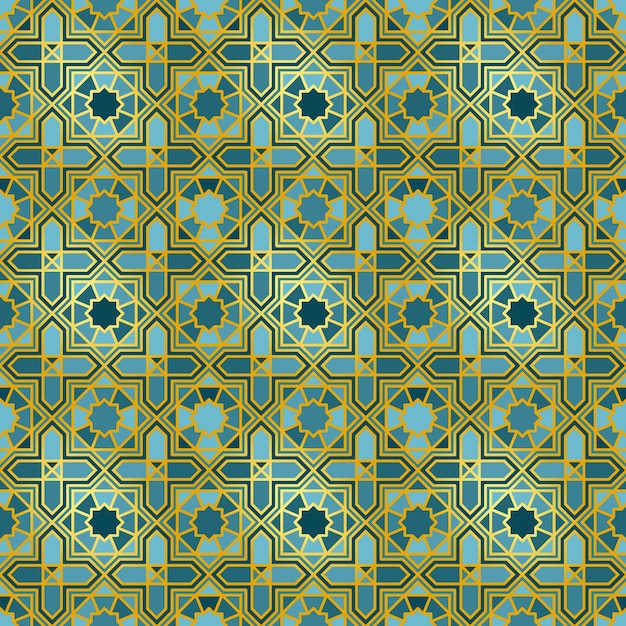 Kleurovergang gouden Arabisch patroon